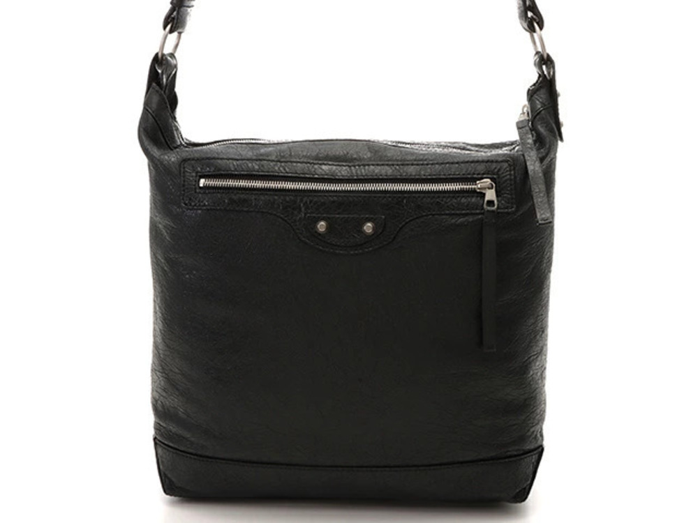 Balenciaga The Day Shoulder Bag Black Calfskin